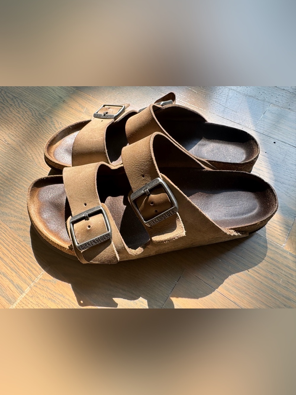 Birkenstock Brown oiled leather Two-Buckle Women's Sandals Size 41